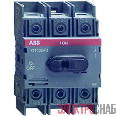 Рубильник 3п OT100 F3 100А (80А AC23) ABB 1SCA105004R1001