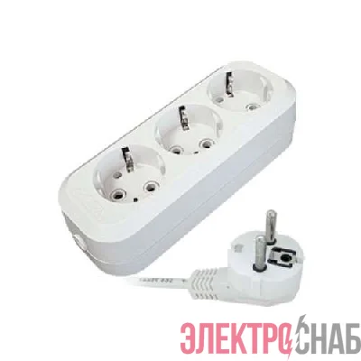Удлинитель 3х10м с заземл. 10А IP20 E-303 ПВС 3х1 АБС-пластик UNIVersal 9631980