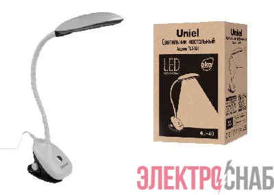 Светильник светодиодный TLD-529 Black-White/400лм/4500К бел./черн. Uniel UL-00000803