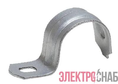 Скоба металлическая однолапковая d 19-20мм (уп.100шт) ЭРА Б0036405