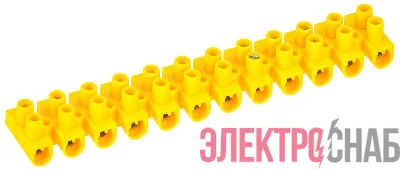 Колодка клеммная ЗВИ-10 н/г 2.5-6кв.мм 12 пар желт. IEK UZV7-010-06