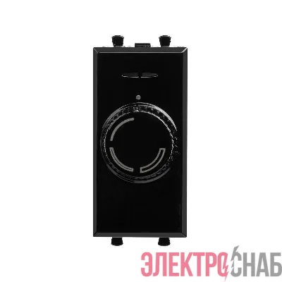 Диммер 1мод. 16А поворотный Avanti "Черный квадрат" DKC 4402131