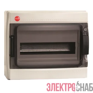 Щиток настенный 12мод. IP65 с дверцей с клеммн. блоком 87512 и замком сер. DKC 85912
