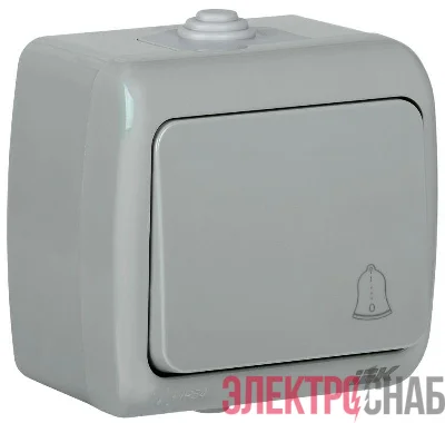 Выключатель кнопочный 1-кл. ОП AQUATIC 10А IP54 ВС-20-1-3-А IEK EVA14-K03-10-54
