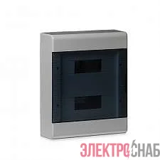 Щиток ОП Тусо 24мод. с прозр. двер. 370х302х95мм сер. Ruvinil 68324СП