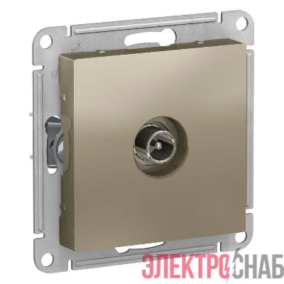 Механизм розетки TV проходной AtlasDesign 4DB шампань SchE ATN000592