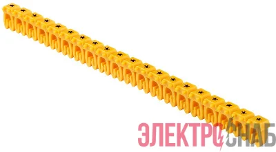 Маркер открытого типа KE 0.75-1.5кв.мм символ "Зазем." (200шт) IEK UMK-KE1-12