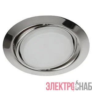 Светильник KL35 А СН под лампу GX53 поворот. 220В 13Вт хром ЭРА Б0017639