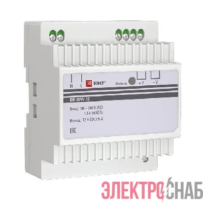 Блок питания 12В DR-60W-12 PROxima EKF dr-60w-12