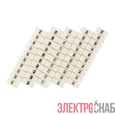 Маркеры для JXB-ST 1.5 с нумерацией 50-100 (уп.10шт) PROxima EKF zb-st-1.5-50-100