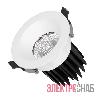 Светильник светодиодный MS-ATOLL-BUILT-R86-10W Day4000 (WH 36 deg 230В) IP54 металл Arlight 039066