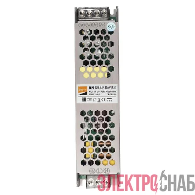 Блок питания для светодиод. ленты BSPS 100Вт 8.3А 12В IP20 метал. JazzWay 1002167A