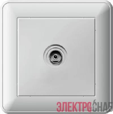 Коннектор TV антены 1-м СП W59 в сборе оконечная бел. SchE RTS-151-18