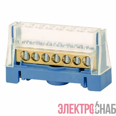 Колодка клеммная поликарбонат 11х5.3мм 1p син. DKC 5011N