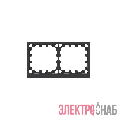 Рамка 2-м KANT черн. уголь DKC 7012904