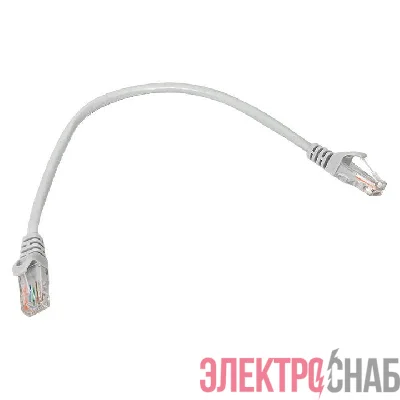 Патч-корд кат.5E UTP неэкранир. PVC сер. 0.2м TERACOM PRO EKF TRP-5EUTP-PVC-02M-GY