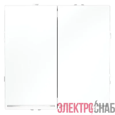 Переключатель проходной 2-кл. СП S70 10А с подсветкой механизм бел. матов. Voltum VLS020402