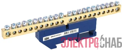 Шина нулевая на DIN-изол. ШНИ-8х12-22-Д-С IEK YNN10-812-22D-K07