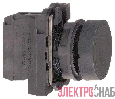 Кнопка без фикс. 1НO без подсветки черн. SchE XB5AA21