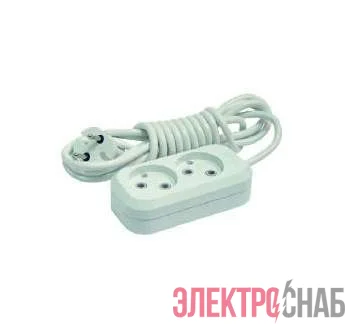 Удлинитель 2х3м без заземл. 10А IP20 Makel MGP103