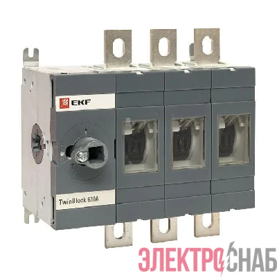 Рубильник 3п 630А без рукоятки управления TwinBlock PROxima EKF tb-s-630-3p