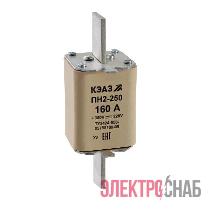 Вставка плавкая ПН2 250 80А У3 КЭАЗ 110886
