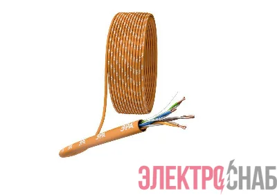 Кабель витая пара U/UTP кат.5E 4х2х24AWG CU нг(А) HF (уп.305м) Эра Б0044430