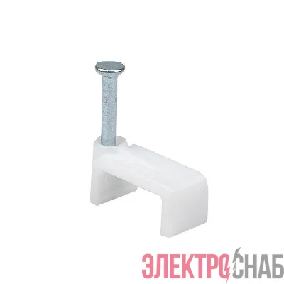 Скоба крепежная квадратная плоская 12мм (уп.50шт) EKF plcn-ss-12