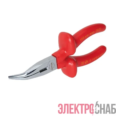 Тонкогубцы изогнутые диэлектрические 1000В 160мм (08215) SHTOK 376301