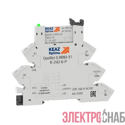 Модуль релейный OptiRel G RM38-61-24U-6-P-CO КЭАЗ 280992