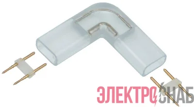 Коннектор угловой MONO 12мм (разъем-разъем) (уп.5шт) IEK LSCON12-MONO-220-05