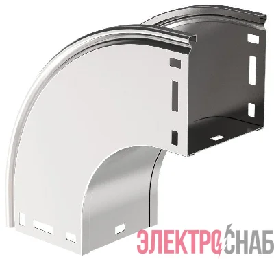 Угол для лотка плавный 90град. 80х80 В20 ESCA IEK CPV41-0-90-080-080