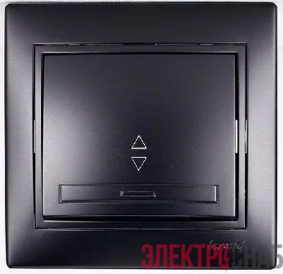 Выключатель проходной 1-кл. СП Мира 10А IP20 черн.бархат LEZARD 701-4242-105