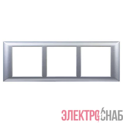 Рамка-суппорт 6мод. Avanti для "In-liner Front" серебр. металлик DKC 4404916