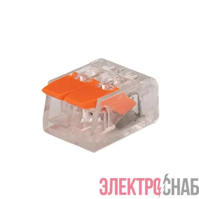 Клемма монтажная рычажного соединения PTC-2P 221-412 450В 32А 0.14-4.0кв.мм Jazzway 5050884