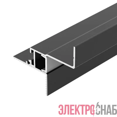 Профиль CEIL-S12-SHADOW-20-SIDE-3000 ANOD BLACK L3000 алюм. Arlight 052226