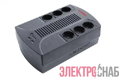 Источник бесперебойного питания ИБП Info PDU 600В.А Schuko (6) USB для зарядки (2) USB + RJ11 DKC INFOPDU600