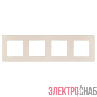 Рамка 4-м 12-5104-02 сатин сл. кость Эра Б0052530