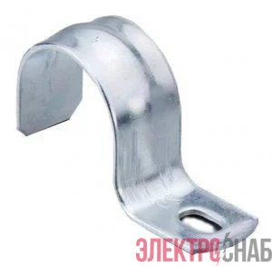 Скоба крепежная однолапковая СМО d38-40мм метал. (уп.50шт) Промрукав PR08.2538