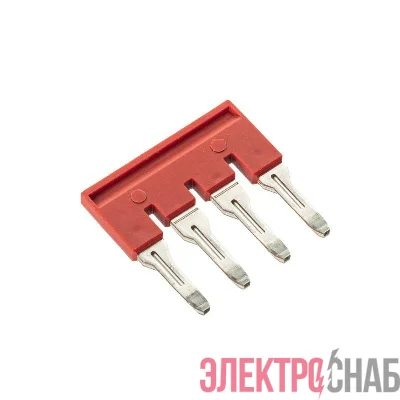 Перемычка вставная для клемм на 6 кв.мм 4-х полюсная (уп.50шт) DKC SBF-4-8