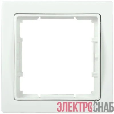 Рамка 1-м BOLERO Q1 РУ-1-ББ квадрат. бел. IEK EMB12-K01-Q1