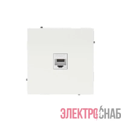 Розетка компьютерная 1-м KANT RJ45 кат.5E без шторки бел. песок DKC 7010663
