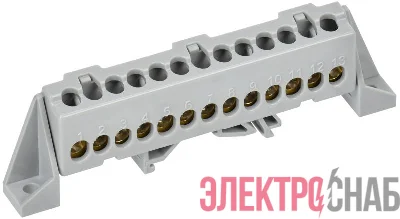 Шина L "фаза" в комб. изол. "Стойка" 6х9-13-Ср TEKFOR IEK TF-NN10-13-DP-K03