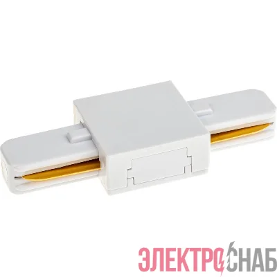 Коннектор трековый для соединения шинопровода прямой жесткий ARTLINE пластик/медь бел. Ritter 59743 2
