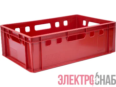 Ящик 600х400х200 сплошной, E2   красный 207 207
