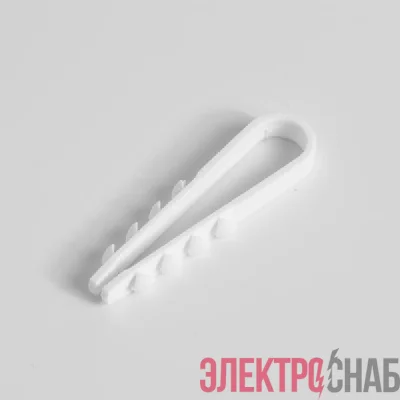 Дюбель-хомут для круглого кабеля 5-10мм бел. (уп.100шт) TOKOV ELECTRIC TKE-DH-5-10-C01