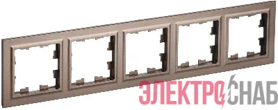 Рамка 5-м BRITE РУ-5-БрТБ бр. IEK BR-M52-K45