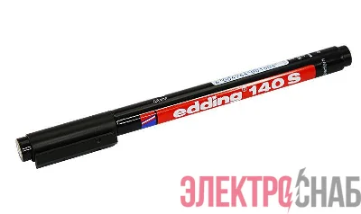 Маркер перманентный E-140 permanent 0.3мм (для пленок и ПВХ) черн. Edding 09-3995
