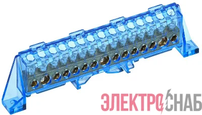 Шина нулевая N в комб. изол. "Стойка" 8х12-15-С TEKFOR IEK TF-NN20-15-DP-K07