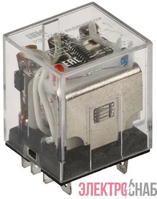 Реле РЭК 77-3(LY3) 10А 12В AC с индикацией IEK RRP10-3-10-012A-LED